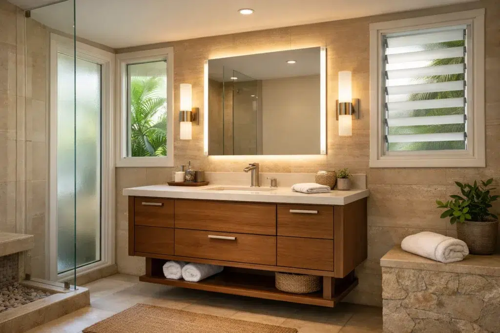 2 vanity and lighting upgrades Honolulu 01