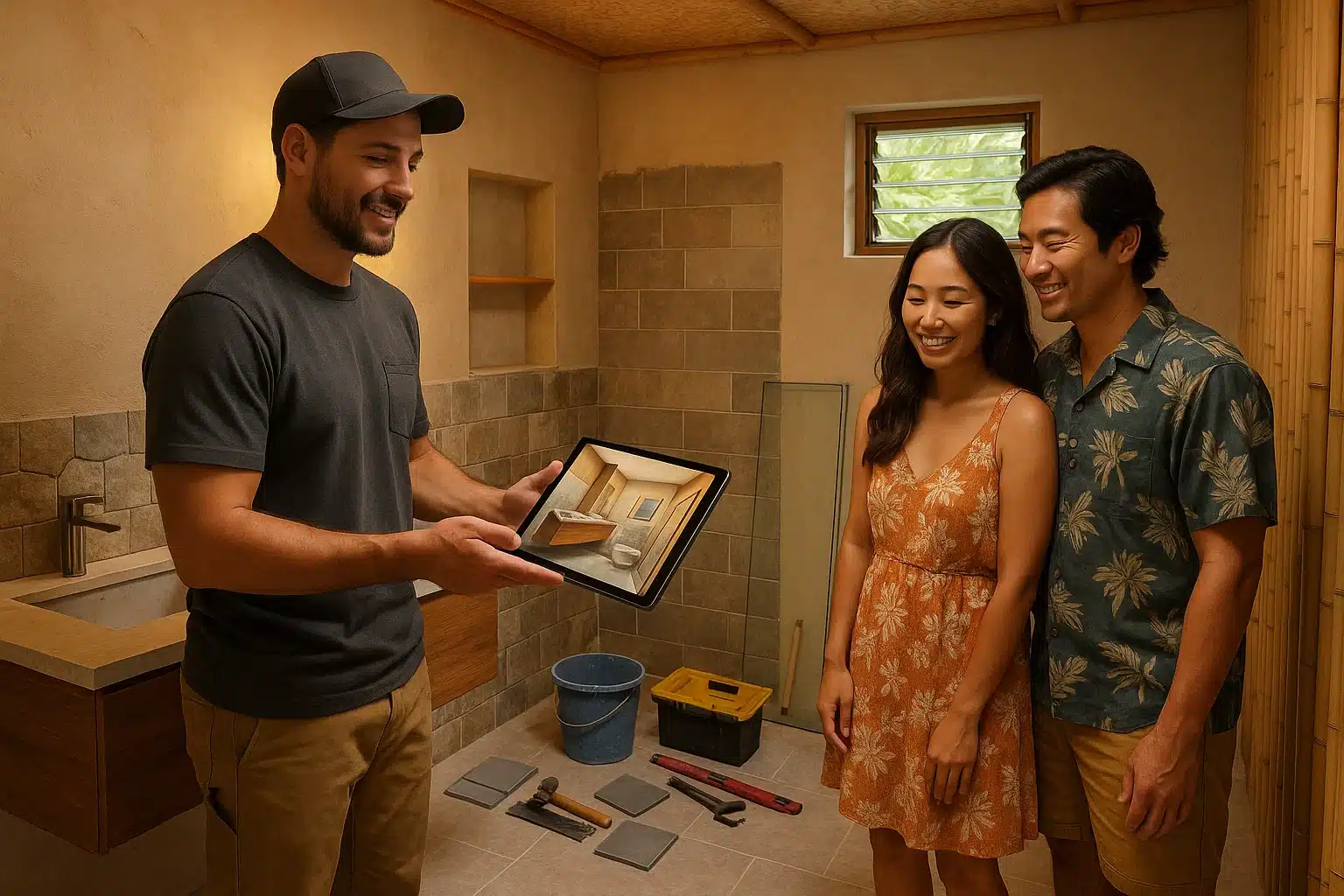 small bathroom renos