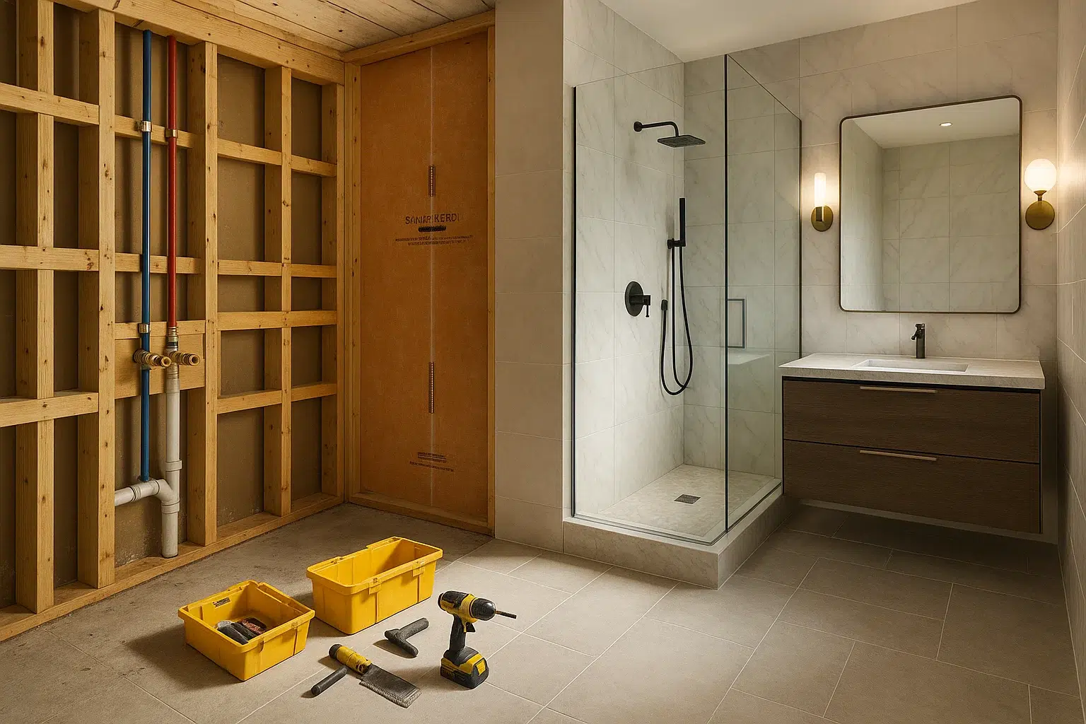 Hilo Construction Company 32 bathroom reconstruction